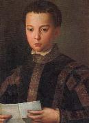Agnolo Bronzino Portrait of Francesco I as a Young Man oil painting on canvas